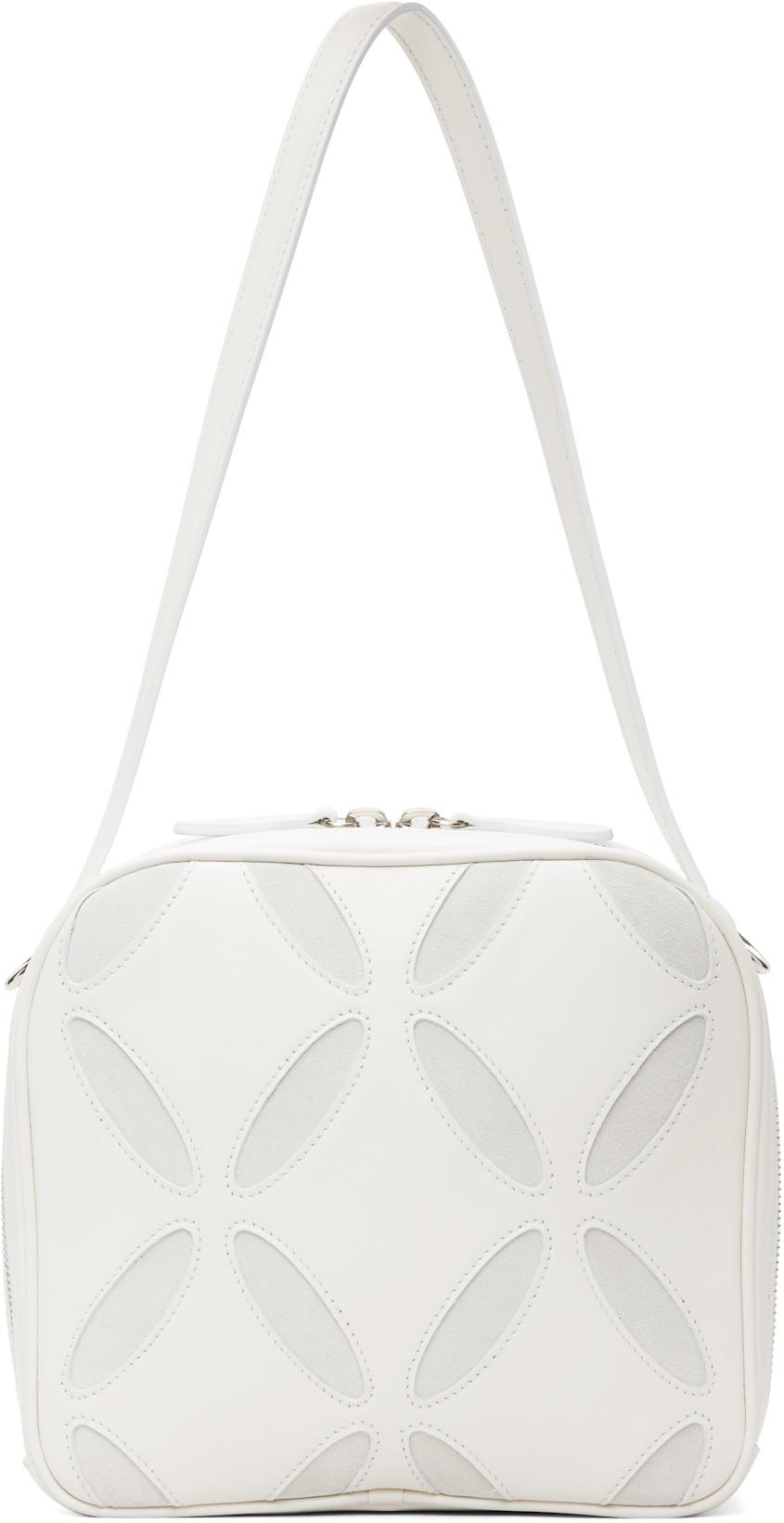 White Bowling Bag by STEFAN COOKE