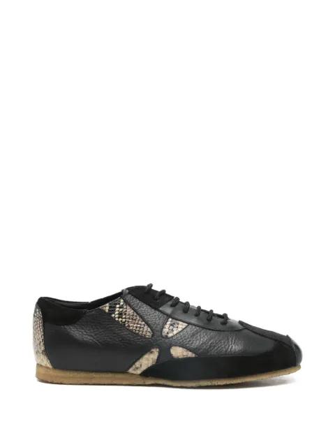 slashed embossed leather sneakers by STEFAN COOKE
