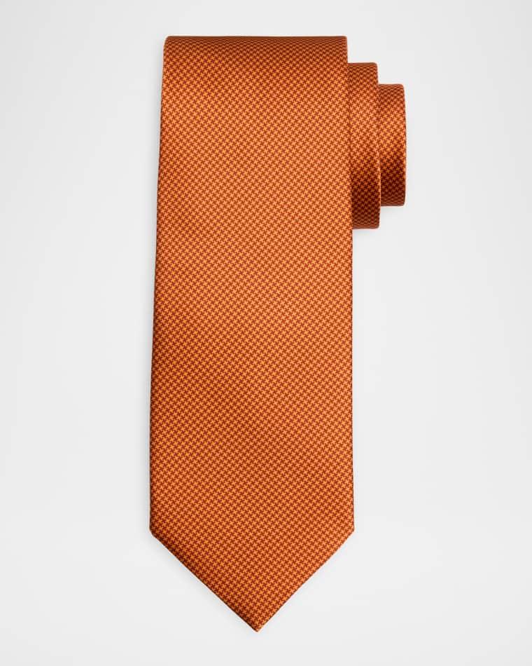 Men's Micro-Houndstooth Silk-Blend Tie by STEFANO RICCI