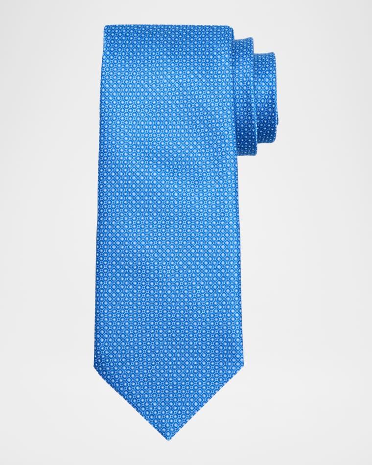 Men's Micro-Medallion Silk Tie by STEFANO RICCI
