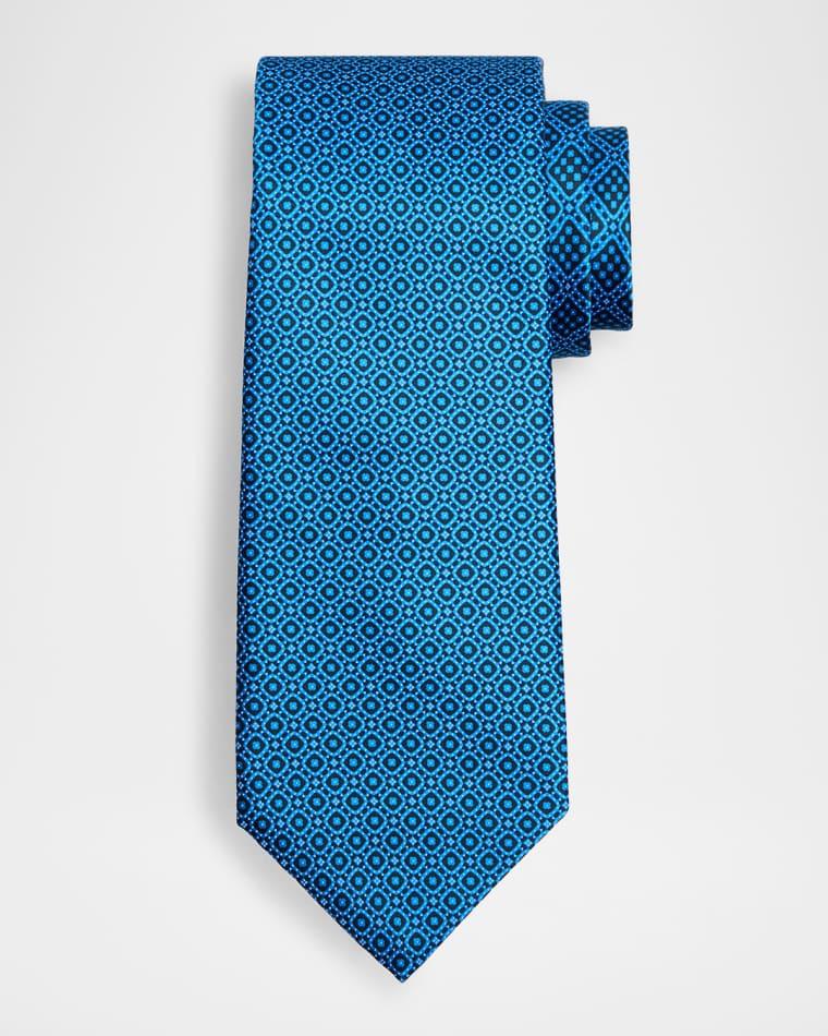 Men's Multi-Square Silk Tie by STEFANO RICCI