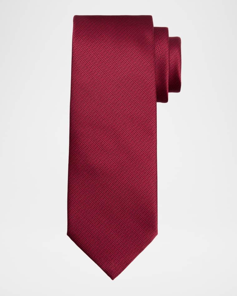 Men's Petite Chevron Silk-Blend Tie by STEFANO RICCI