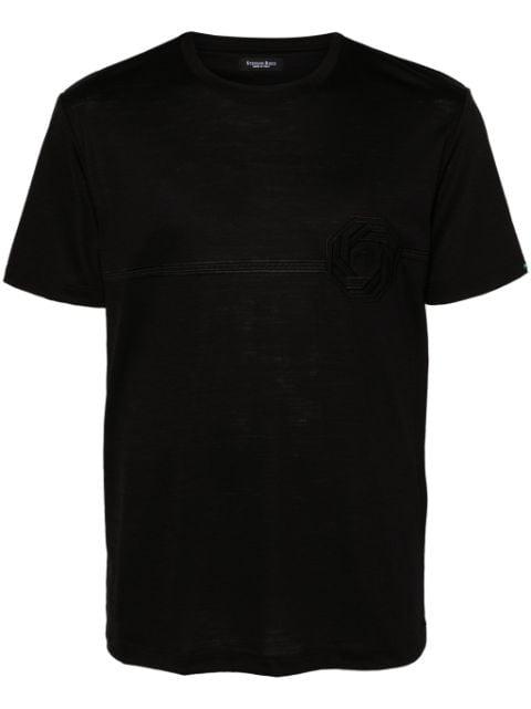 logo-embroidered T-shirt by STEFANO RICCI