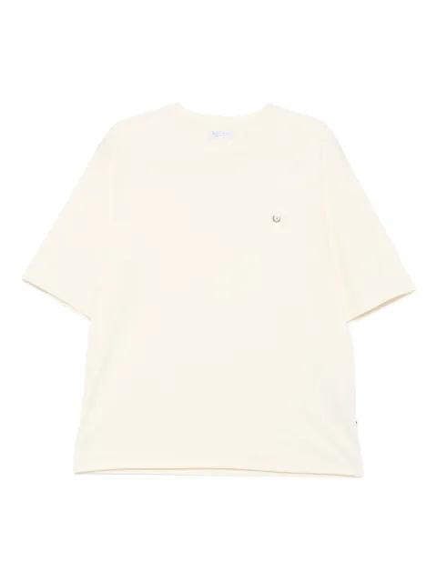logo-plaque cotton T-shirt by STEFANO RICCI
