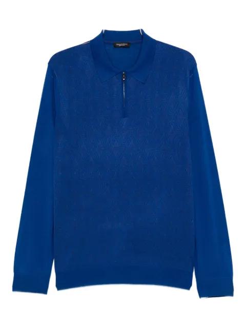 zip-fastening polo shirt by STEFANO RICCI