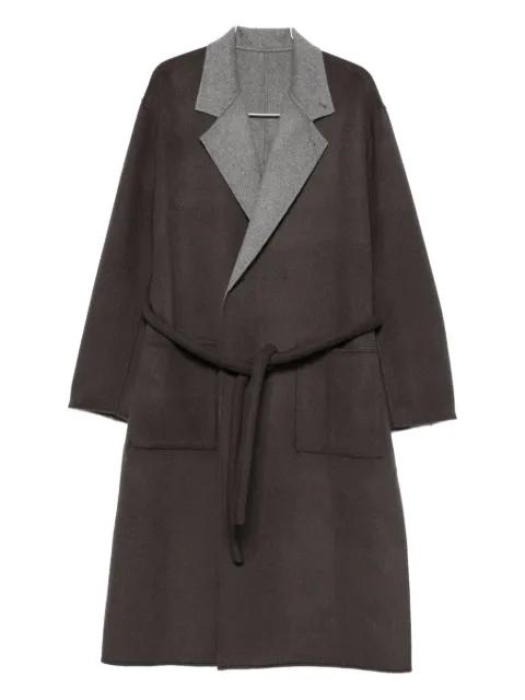 reversible notched-lapels coats by STEIN