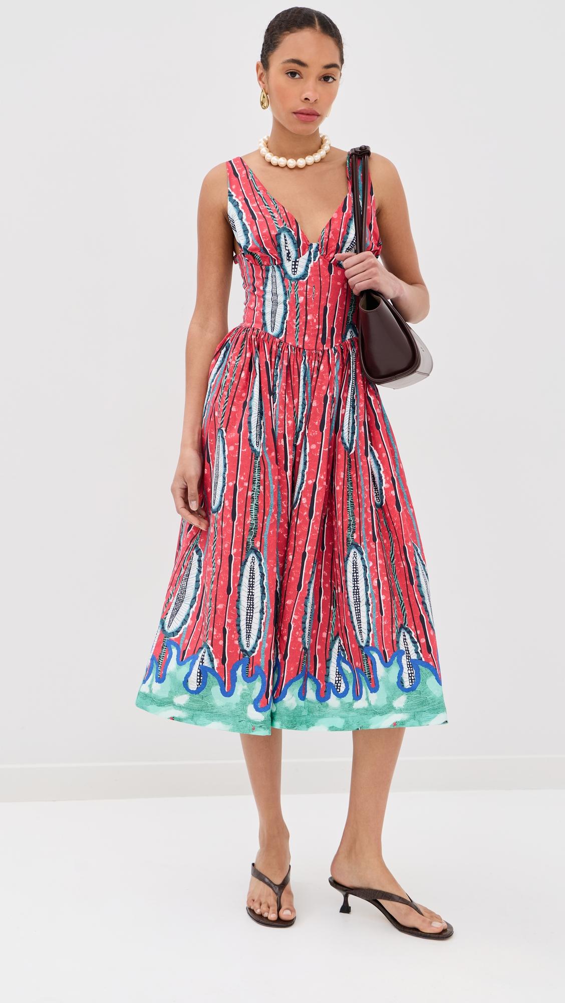 Papaya Midi Dress by STELLA JEAN