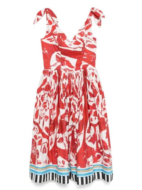 printed midi dress by STELLA JEAN
