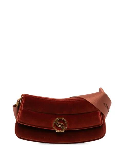 2021-2025 Faux Velvet S Wave Padded shoulder bag by STELLA MCCARTNEY 