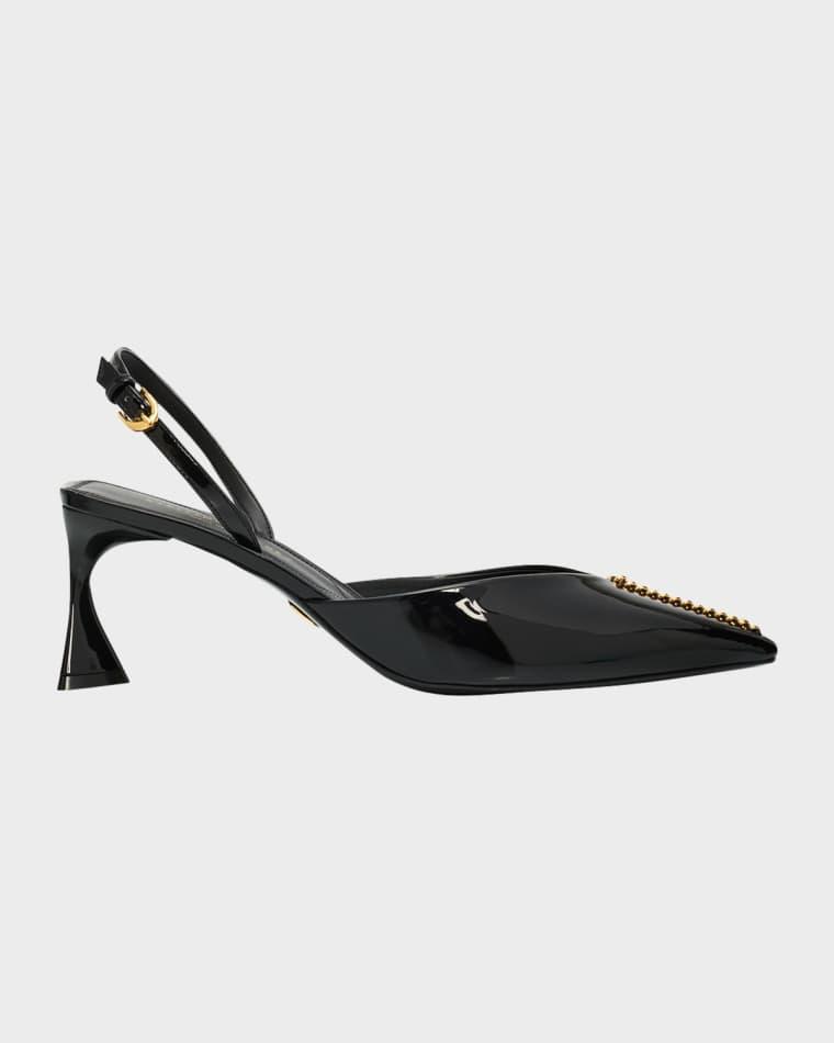 65mm Elsa Patent Slingback Pumps by STELLA MCCARTNEY