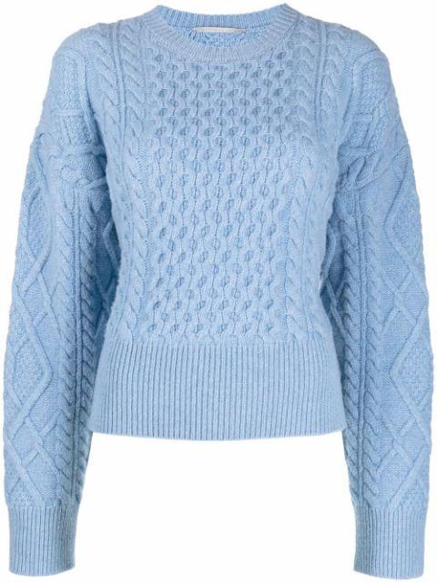 Aran-knit cropped jumper by STELLA MCCARTNEY