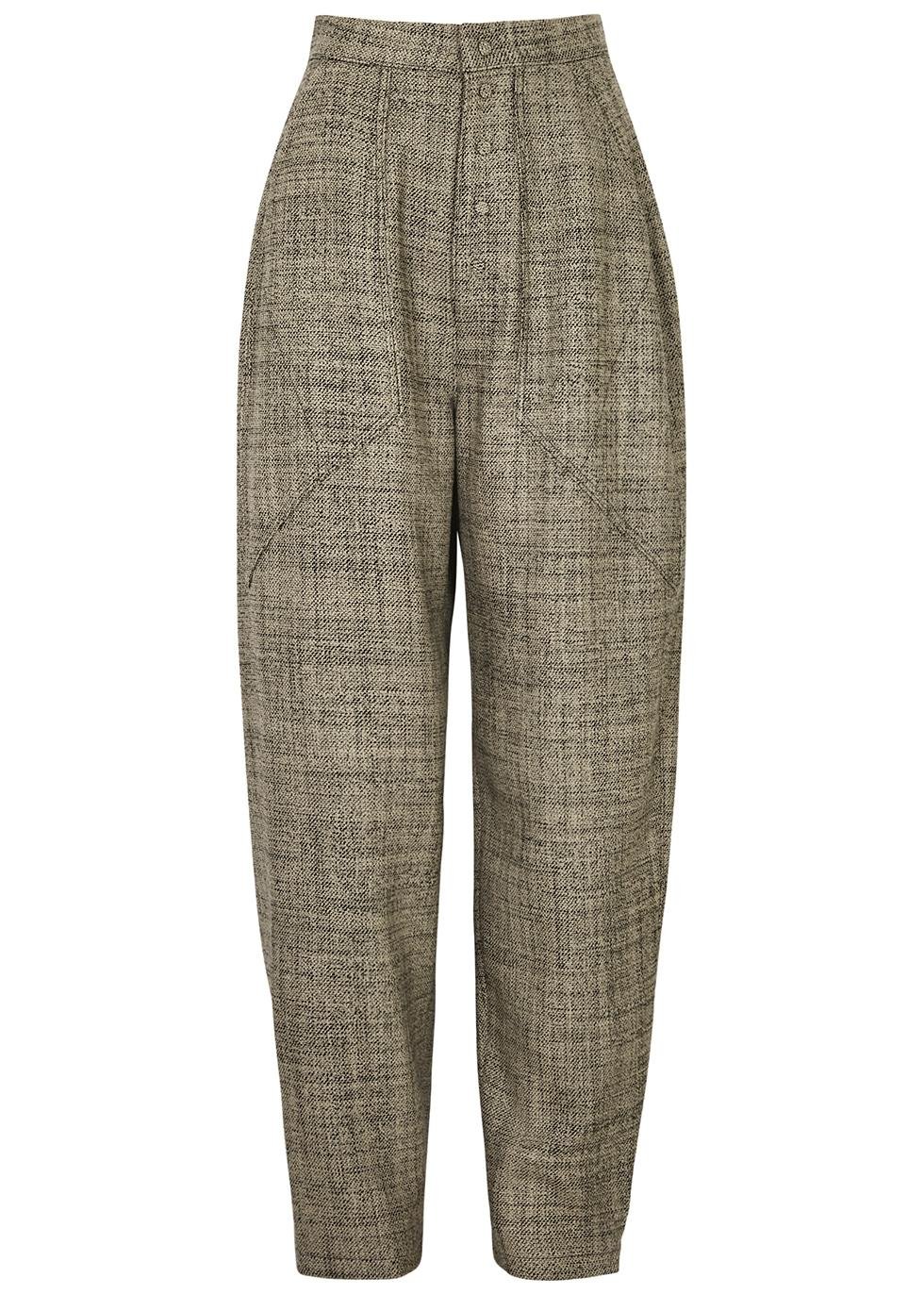 Barrel-leg wool trousers by STELLA MCCARTNEY