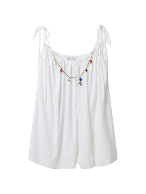 Bead-embellished tie-strap mini dress by STELLA MCCARTNEY