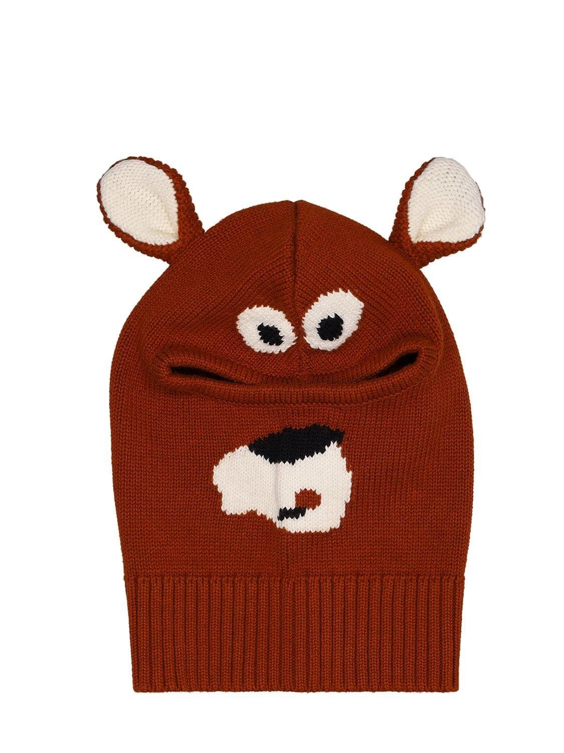 Bear Knit Organic Cotton Hat W/ Ears by STELLA MCCARTNEY