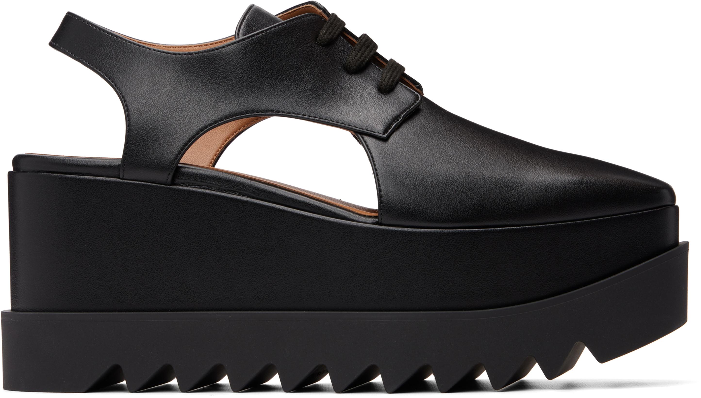 Black Elyse Slingback Derbys by STELLA MCCARTNEY