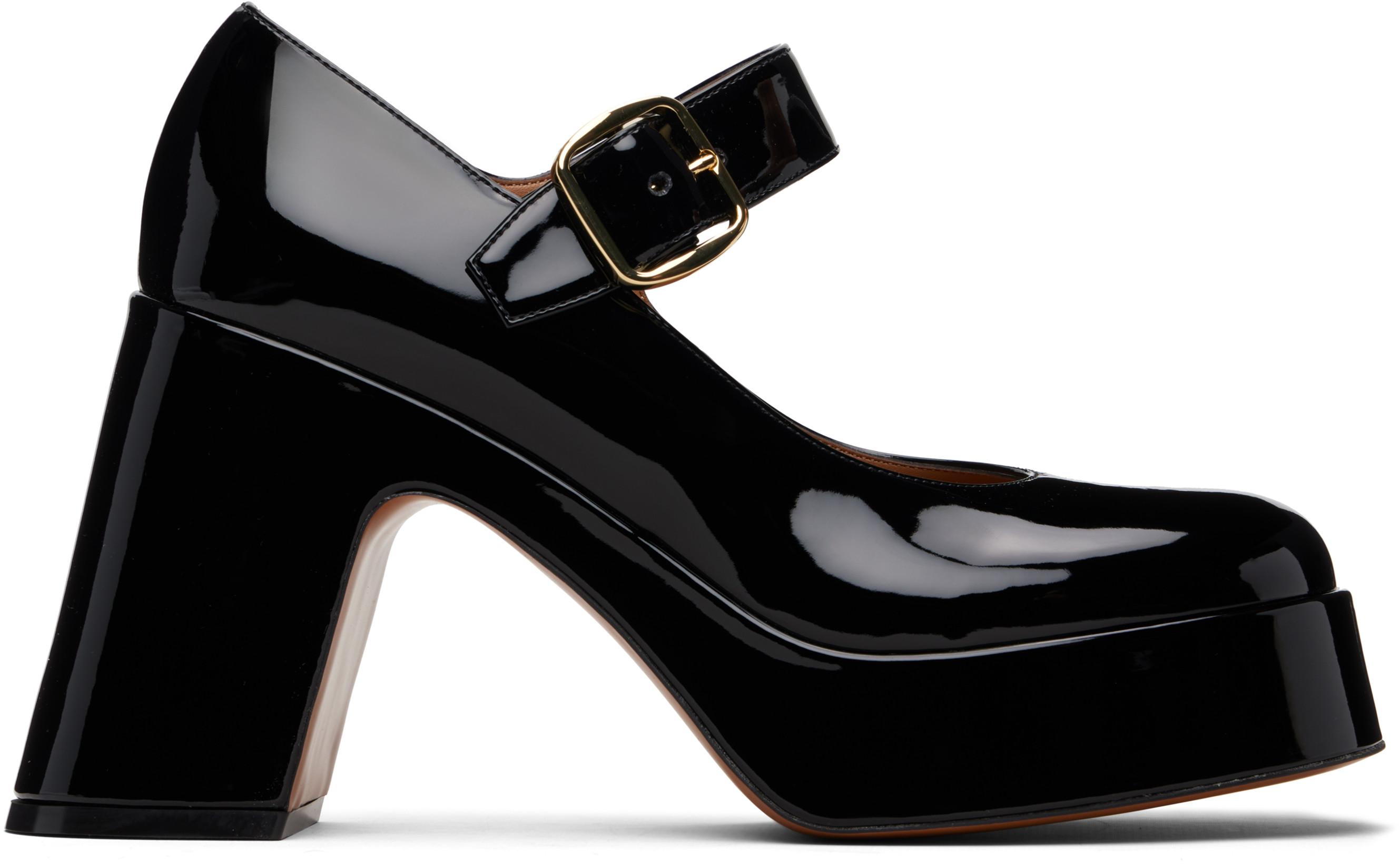 Black Patent Mary Jane Heels by STELLA MCCARTNEY