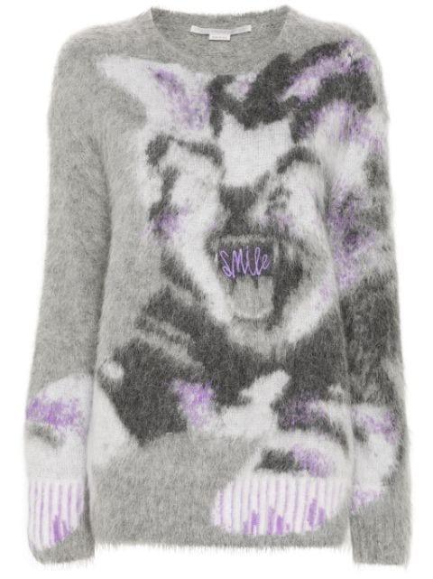 Cat intarsia sweater by STELLA MCCARTNEY
