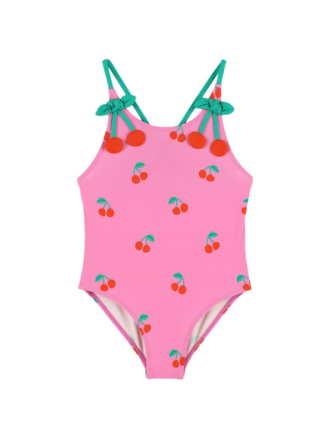 Cherry Print Poly One Piece Swimsuit by STELLA MCCARTNEY