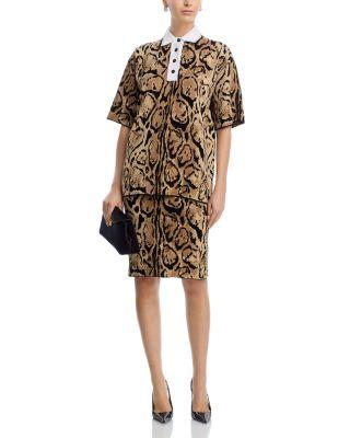 Cloud Leopard Polo Top & Cloud Leopard Skirt by STELLA MCCARTNEY