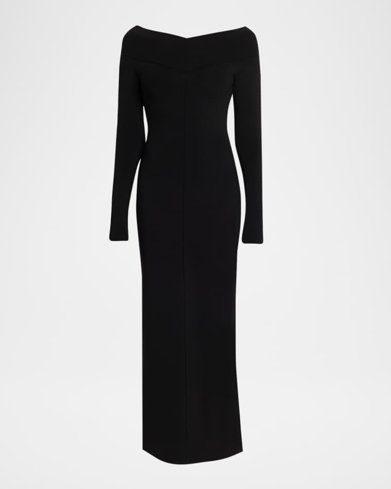 Compact Knit Off-Shoulder Maxi Dress by STELLA MCCARTNEY