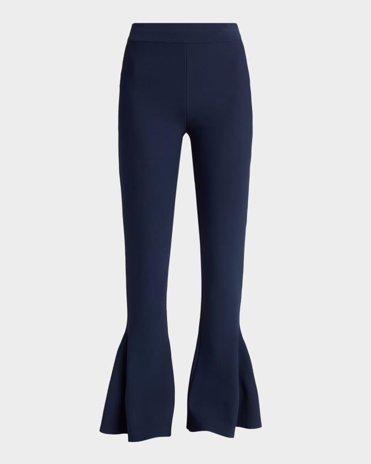 Compact Knit Peplum Flare Pants by STELLA MCCARTNEY