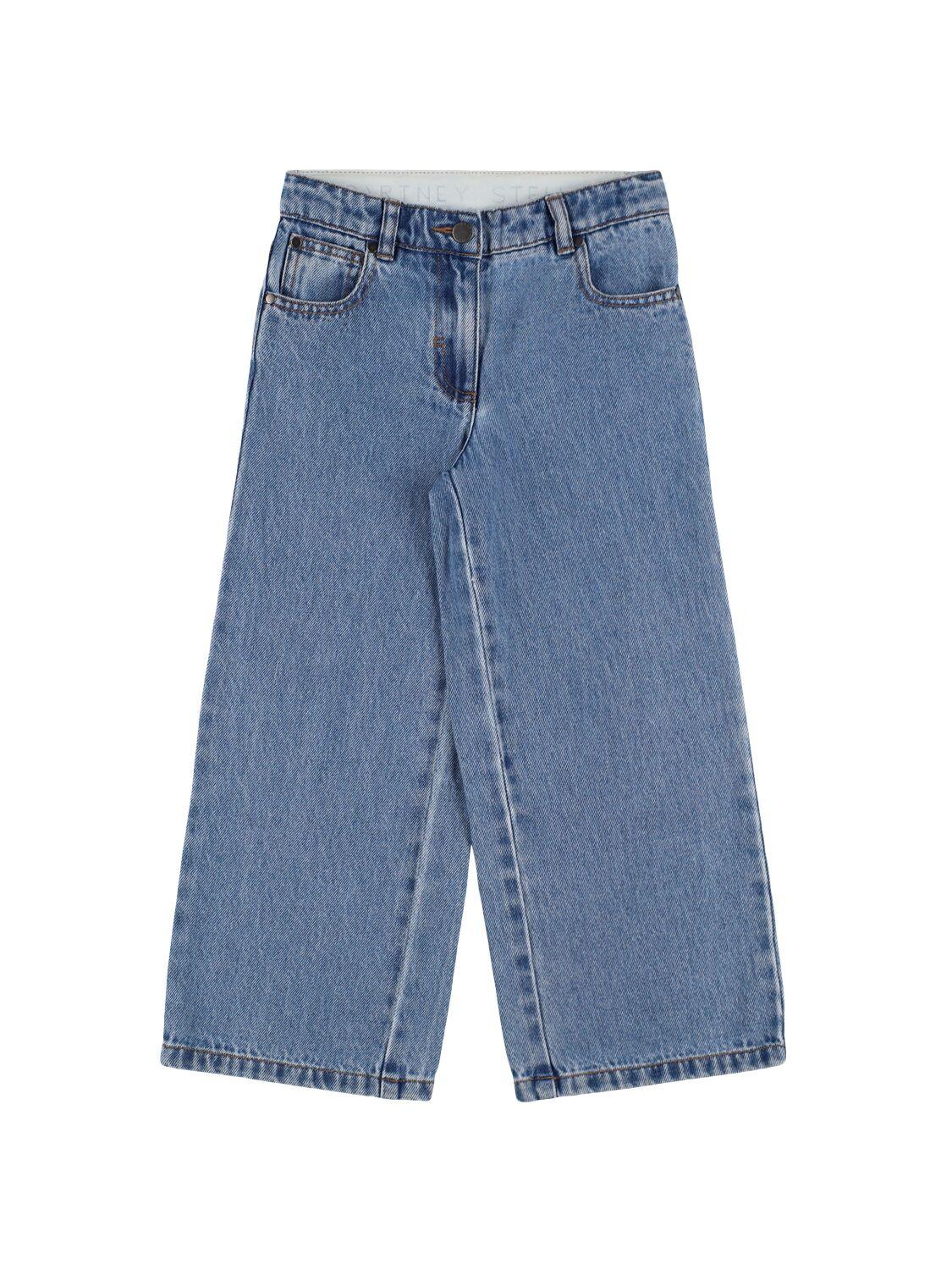 Cotton Denim Jeans W/patch by STELLA MCCARTNEY