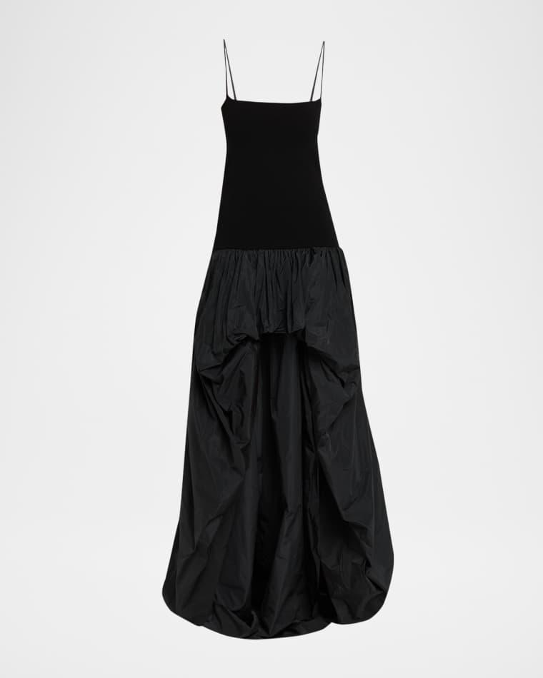 Crepe Jersey High-Low Bubble Maxi Dress by STELLA MCCARTNEY