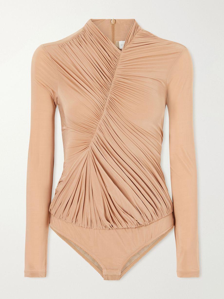 Draped crepe-jersey bodysuit by STELLA MCCARTNEY