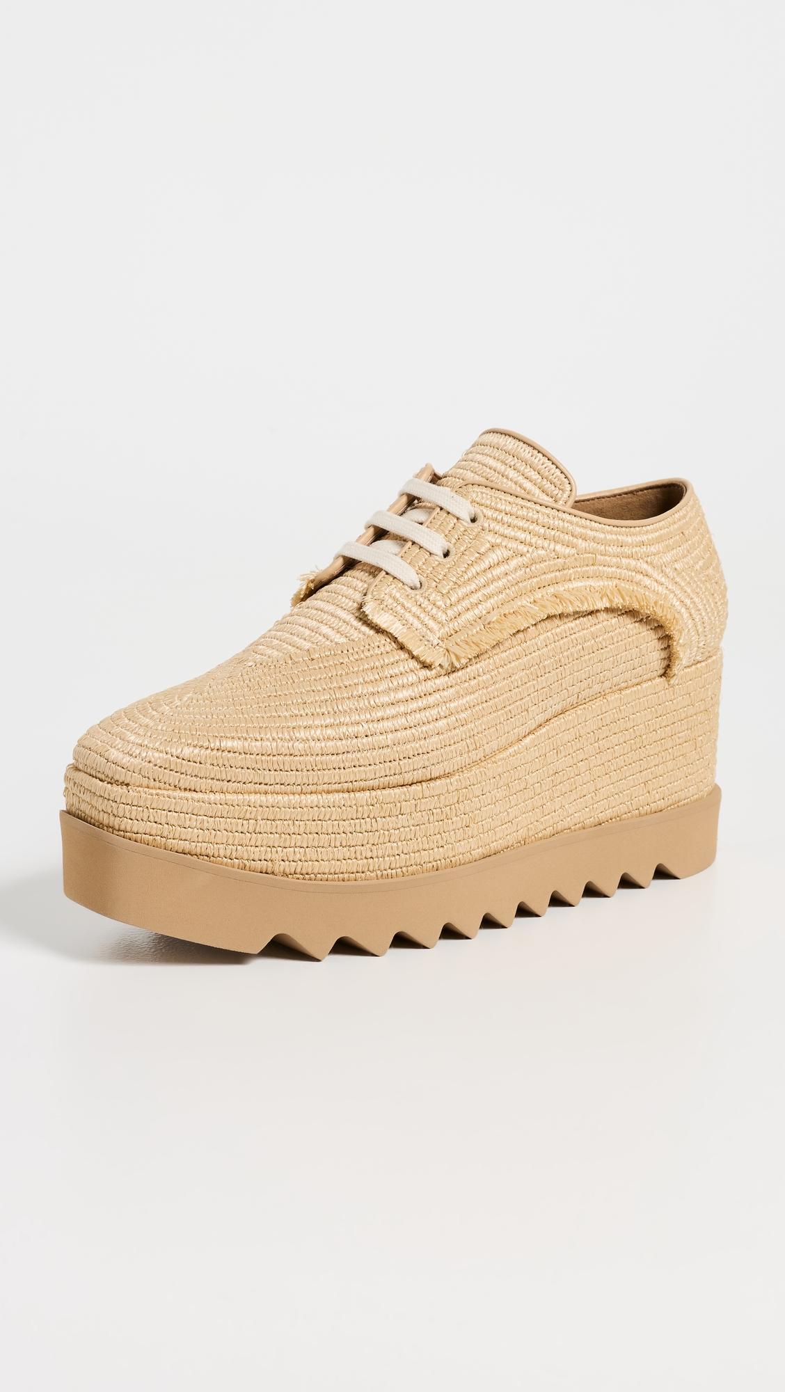 Elyse Allover Woven Raffia Sneakers by STELLA MCCARTNEY