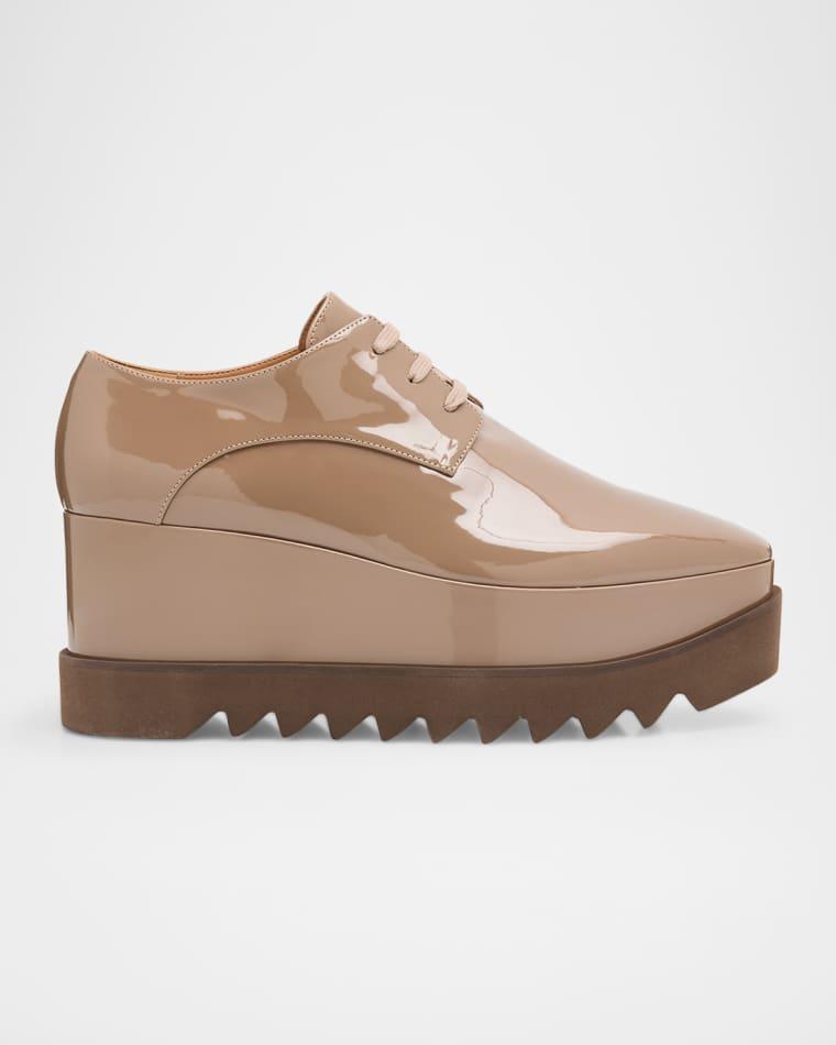 Elyse Shiny Patent Wedge Sneakers by STELLA MCCARTNEY