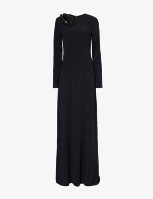 Embellished cut-out stretch-woven maxi dress by STELLA MCCARTNEY