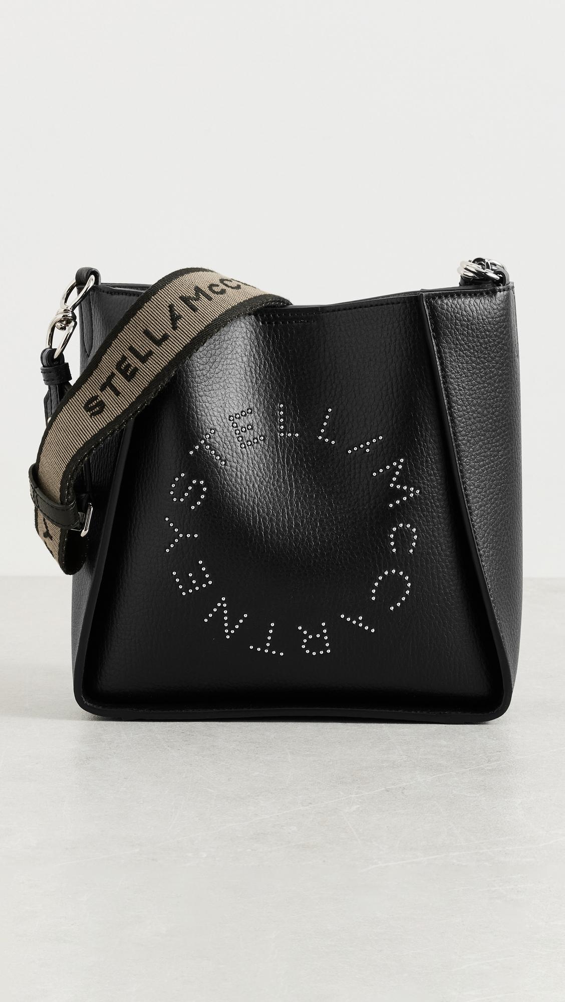 Embossed Grainy Alter Mat with Studded Logo Crossbody Bag by STELLA MCCARTNEY