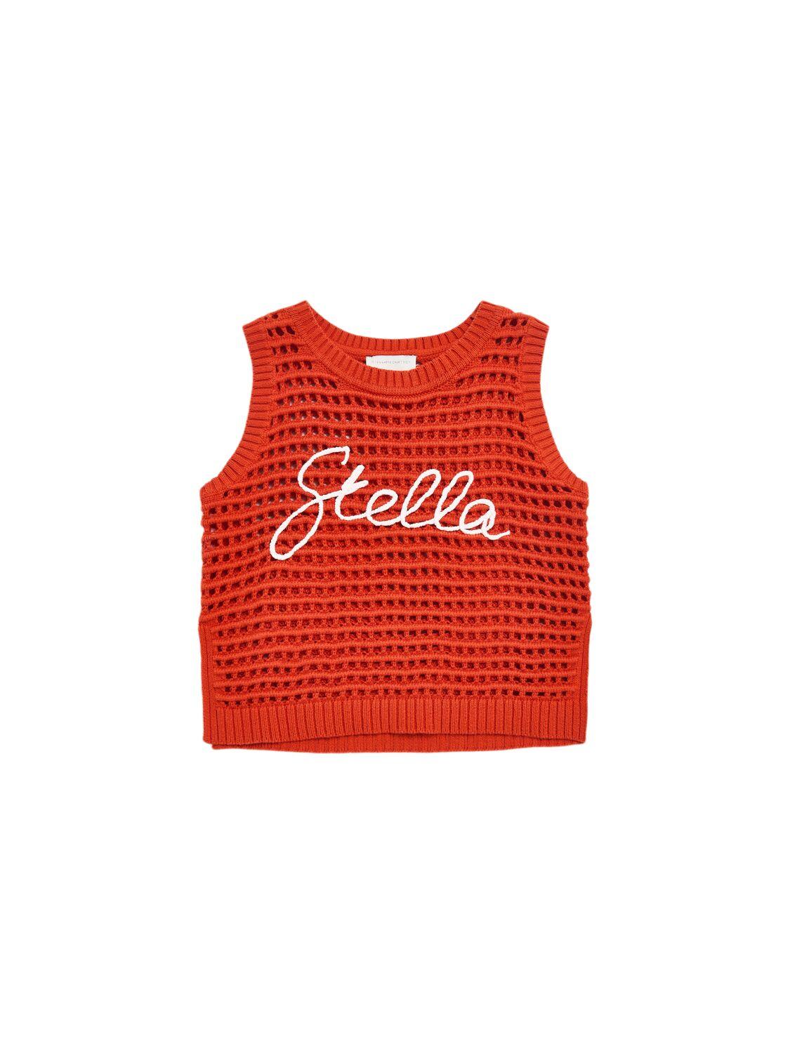 Embroidered Cotton Knit Top by STELLA MCCARTNEY