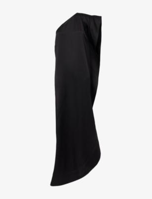 Envers Asymmetric Satin Midi Dress by STELLA MCCARTNEY
