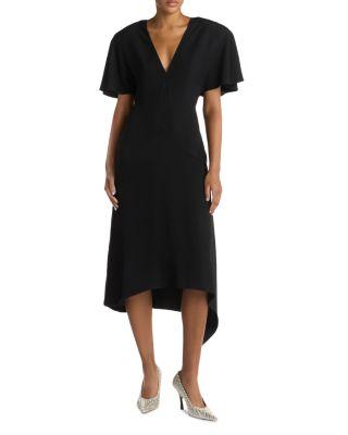 Envers Satin Matt Side V Neck Dress by STELLA MCCARTNEY