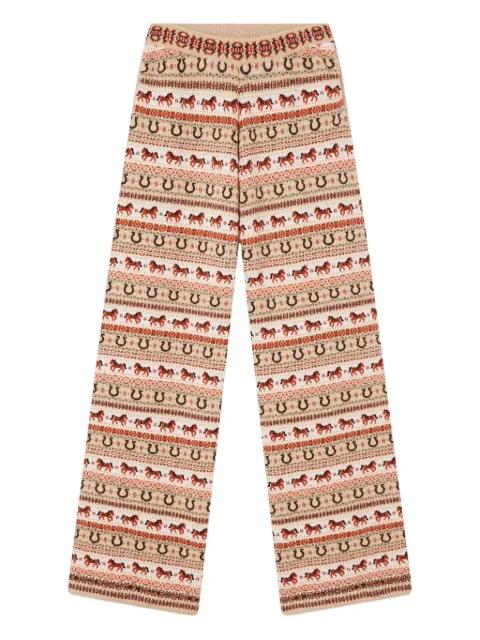 Fair Isle patterned trousers by STELLA MCCARTNEY