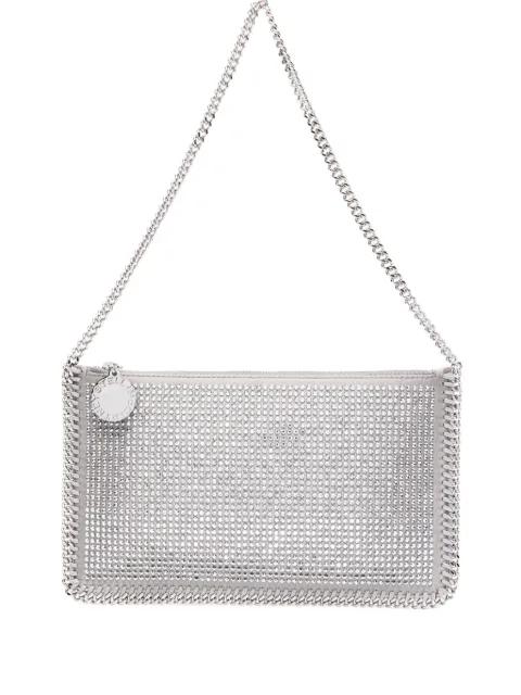Falabella Pochette crystal-embellished chain shoulder bag by STELLA MCCARTNEY