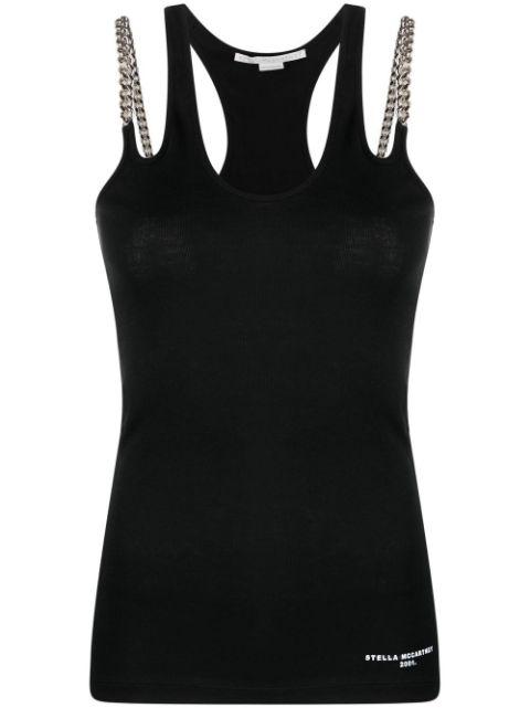 Falabella-chain racerback vest top by STELLA MCCARTNEY