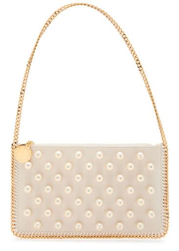 Falabella embellished satin shoulder strap by STELLA MCCARTNEY