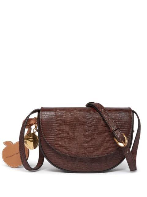 Frayme scale-embossed shoulder bag by STELLA MCCARTNEY
