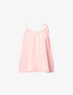 Halter-Neck Frilled Silk Top by STELLA MCCARTNEY