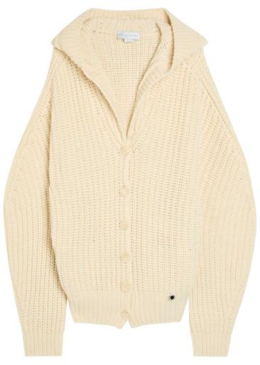 Hooded cashmere and wool-blend cardigan by STELLA MCCARTNEY