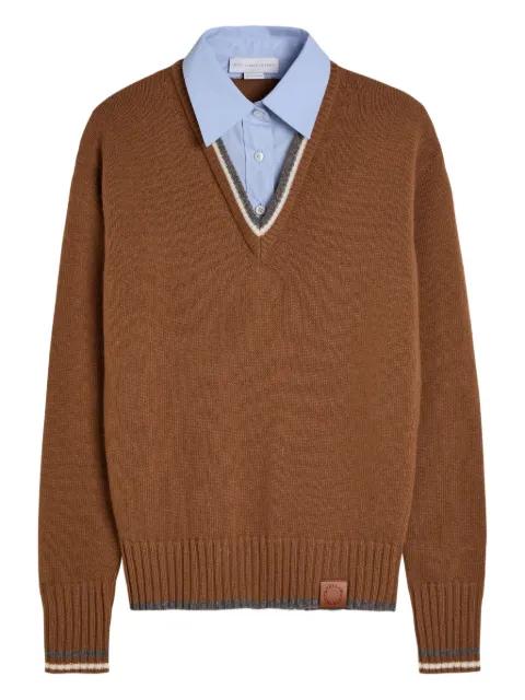 Hybrid knit shirt sweater by STELLA MCCARTNEY