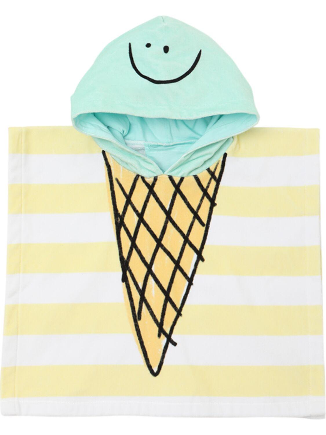 Ice Cream Print Cotton Terry Bath Towel by STELLA MCCARTNEY