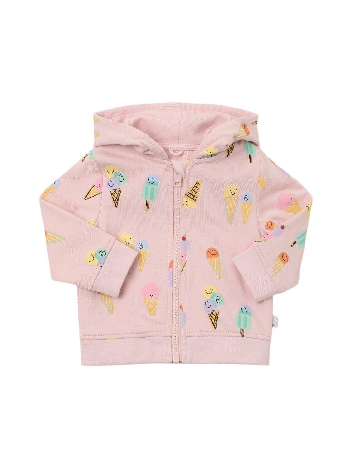 Ice Cream Print Cotton Zip-up Hoodie by STELLA MCCARTNEY