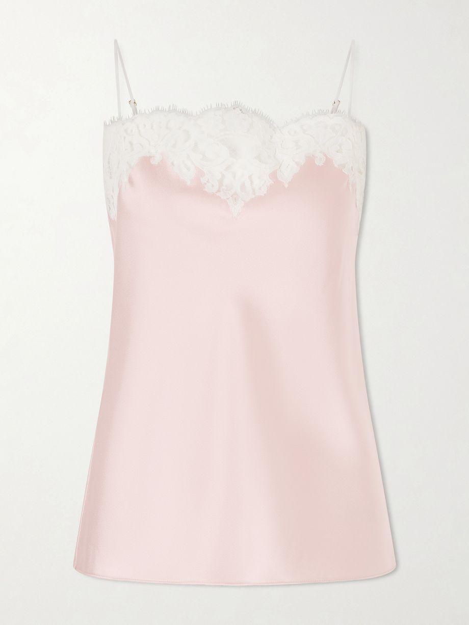Lace-trimmed satin camisole by STELLA MCCARTNEY