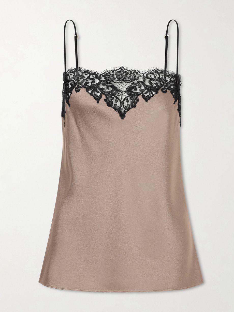 Lace-trimmed satin camisole by STELLA MCCARTNEY