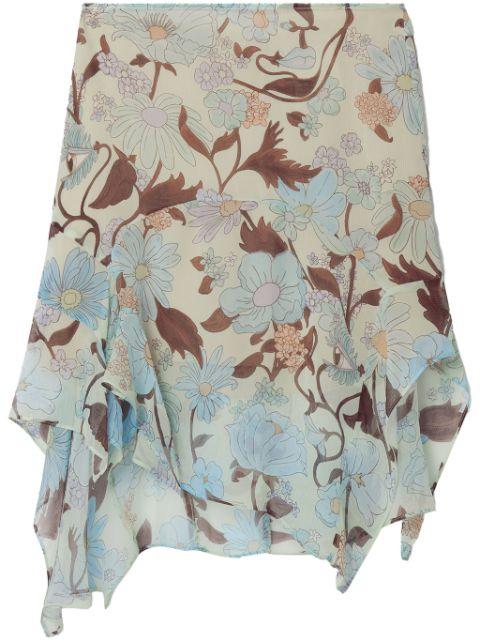 Lady Garden-print silk chiffon skirt by STELLA MCCARTNEY
