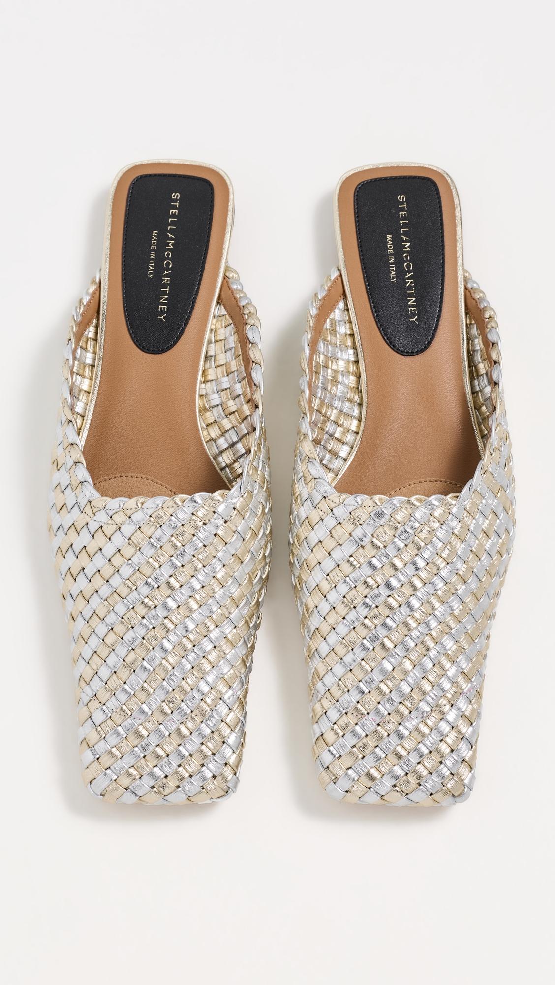 Metallic Woven Alter Mat Slippers by STELLA MCCARTNEY