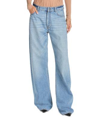 Mid Waist Relaxed Curve Jeans in Light Blue by STELLA MCCARTNEY